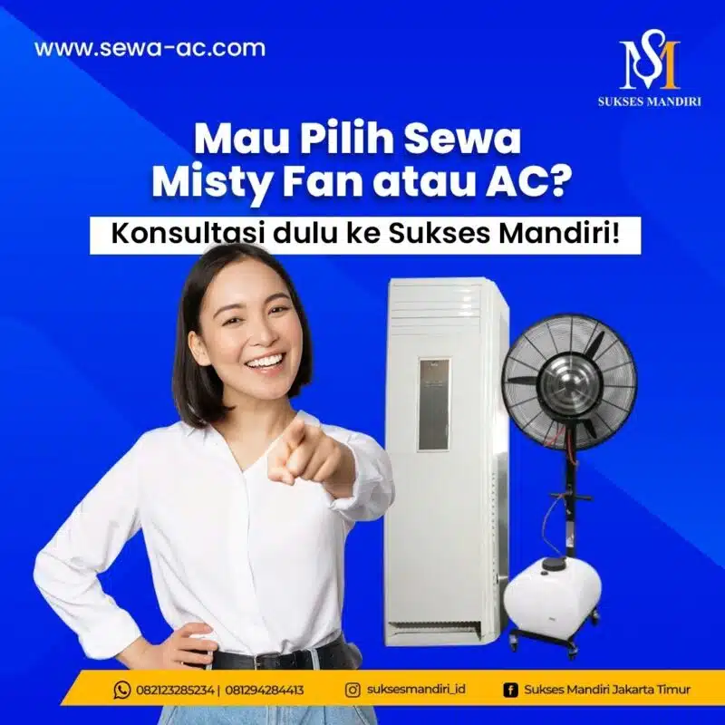 rental ac standing dan cooling fan